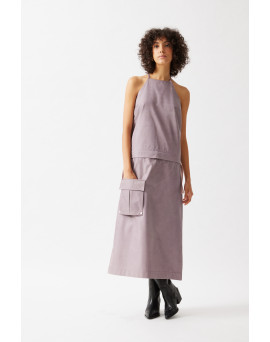 The Halter-Neck Midi Dress w/ Shrug - PA