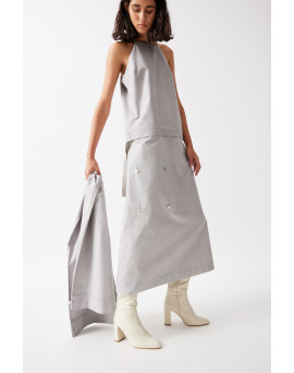 The Halter-Neck Midi Dress w/ Shrug - NE