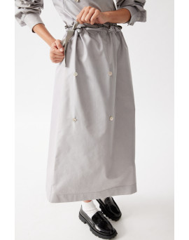 The Cargo Midi skirt w/ a Removable Pocket - NE