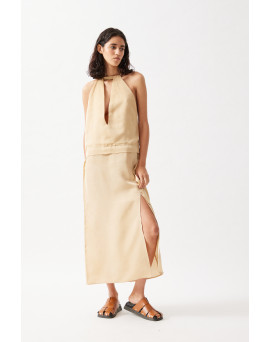The Multiple Necklines Midi Dress - CS